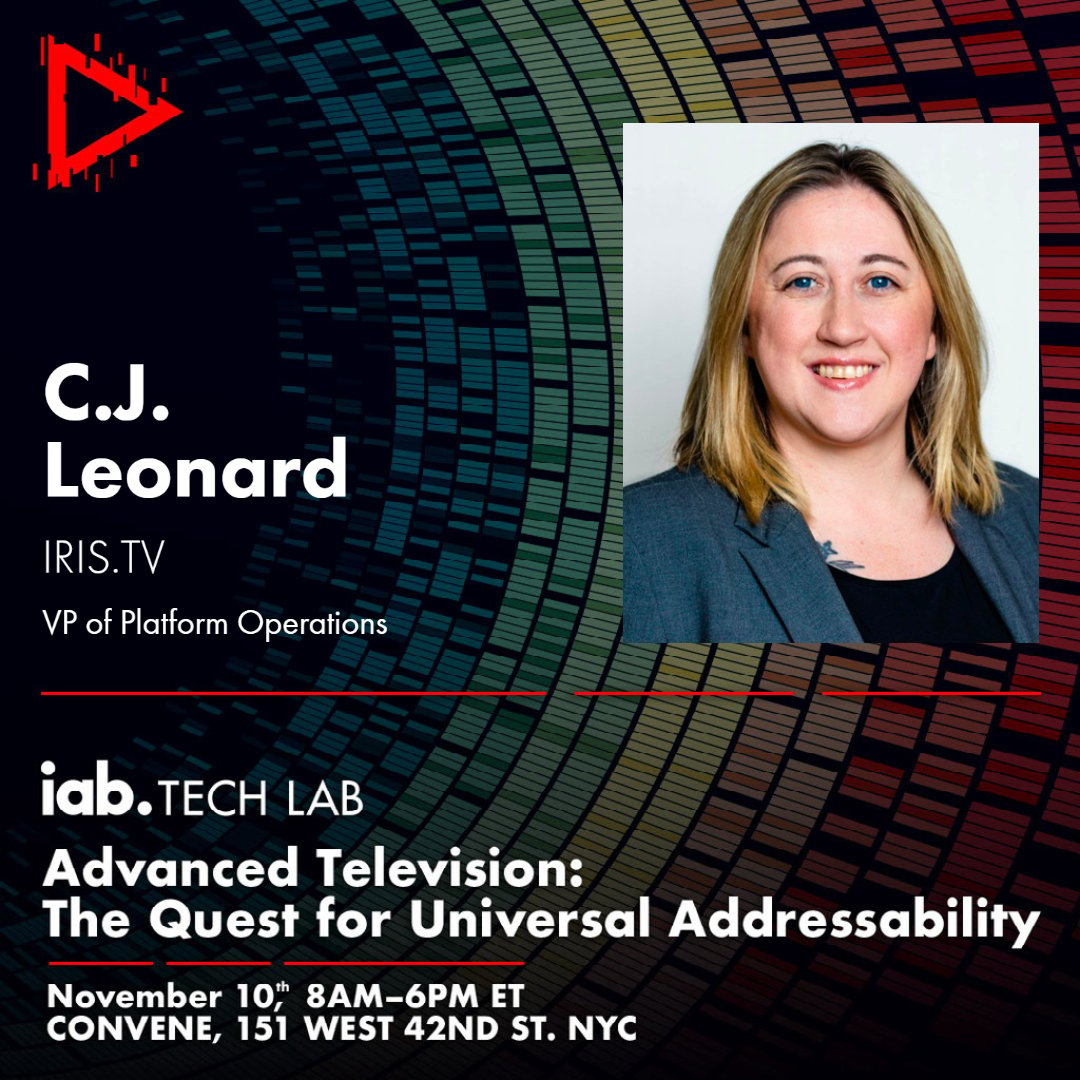 C.J. Leonard IRIS.TV IAB Tech Lab